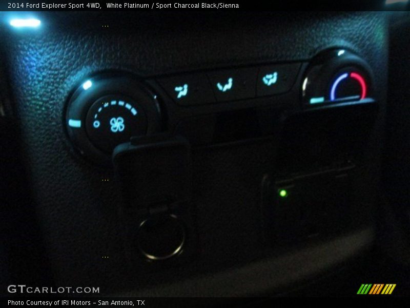 White Platinum / Sport Charcoal Black/Sienna 2014 Ford Explorer Sport 4WD