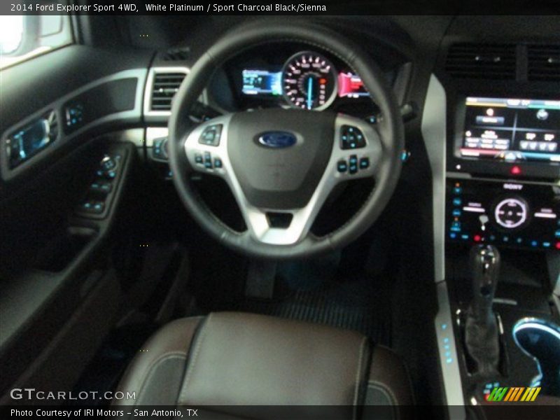 White Platinum / Sport Charcoal Black/Sienna 2014 Ford Explorer Sport 4WD
