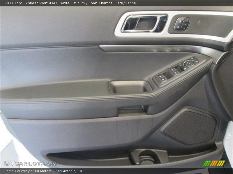 White Platinum / Sport Charcoal Black/Sienna 2014 Ford Explorer Sport 4WD