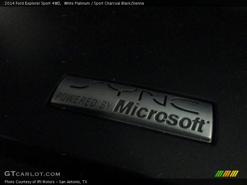White Platinum / Sport Charcoal Black/Sienna 2014 Ford Explorer Sport 4WD
