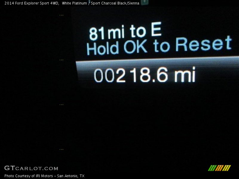 White Platinum / Sport Charcoal Black/Sienna 2014 Ford Explorer Sport 4WD