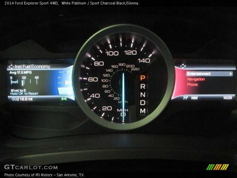 White Platinum / Sport Charcoal Black/Sienna 2014 Ford Explorer Sport 4WD