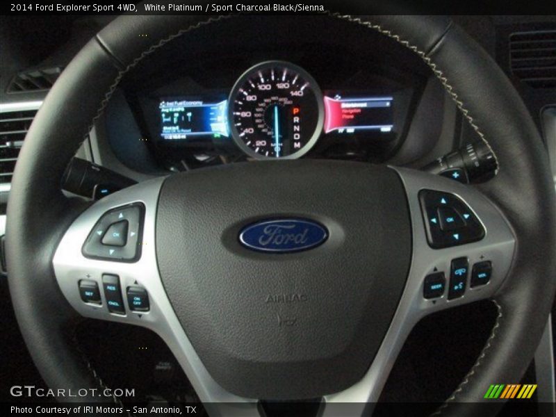 White Platinum / Sport Charcoal Black/Sienna 2014 Ford Explorer Sport 4WD