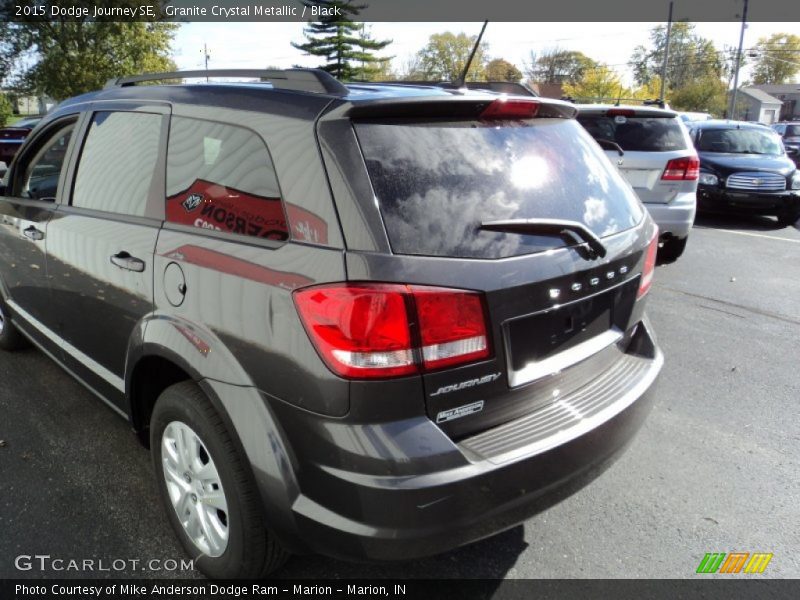 Granite Crystal Metallic / Black 2015 Dodge Journey SE