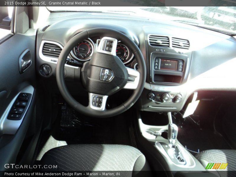 Granite Crystal Metallic / Black 2015 Dodge Journey SE