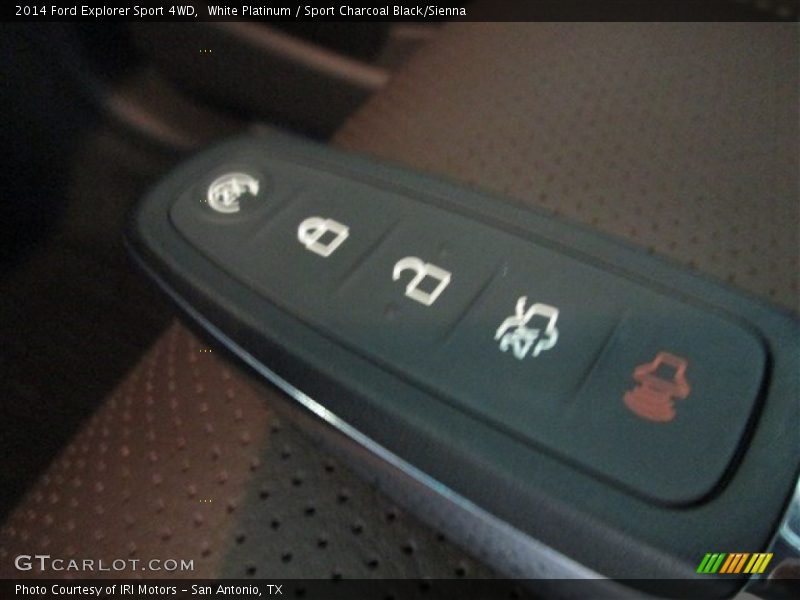 White Platinum / Sport Charcoal Black/Sienna 2014 Ford Explorer Sport 4WD