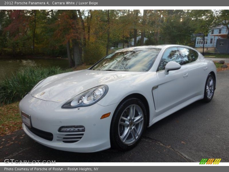 Carrara White / Luxor Beige 2012 Porsche Panamera 4