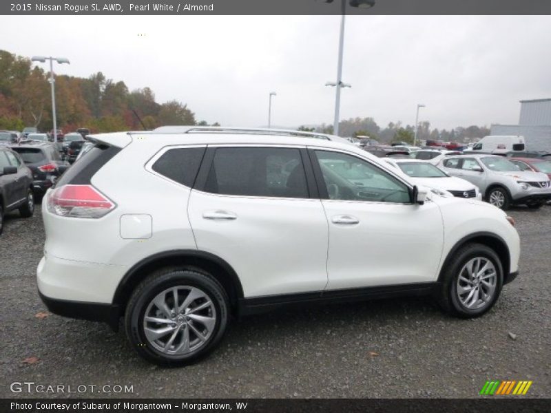 Pearl White / Almond 2015 Nissan Rogue SL AWD