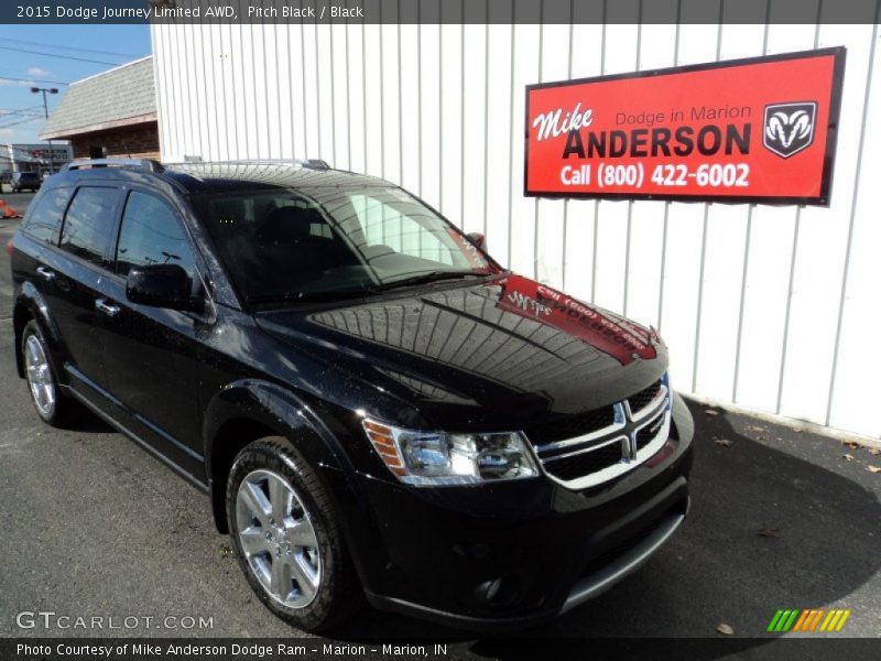 Pitch Black / Black 2015 Dodge Journey Limited AWD