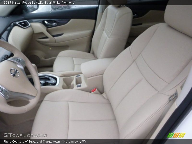 Pearl White / Almond 2015 Nissan Rogue SL AWD