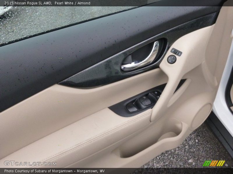 Pearl White / Almond 2015 Nissan Rogue SL AWD