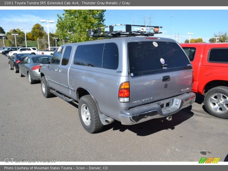 Thunder Gray Metallic / Gray 2001 Toyota Tundra SR5 Extended Cab 4x4