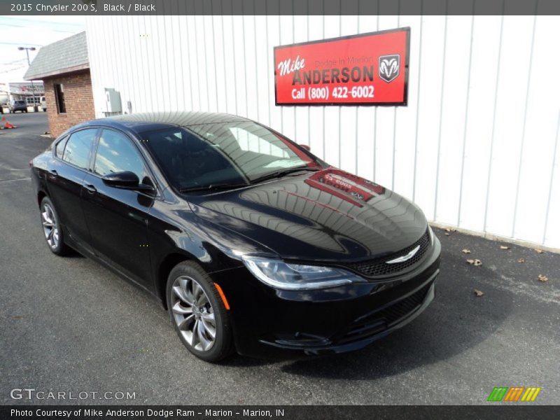 Black / Black 2015 Chrysler 200 S