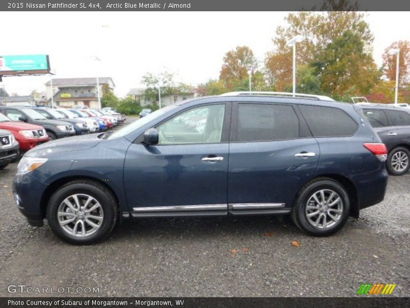 Arctic Blue Metallic / Almond 2015 Nissan Pathfinder SL 4x4
