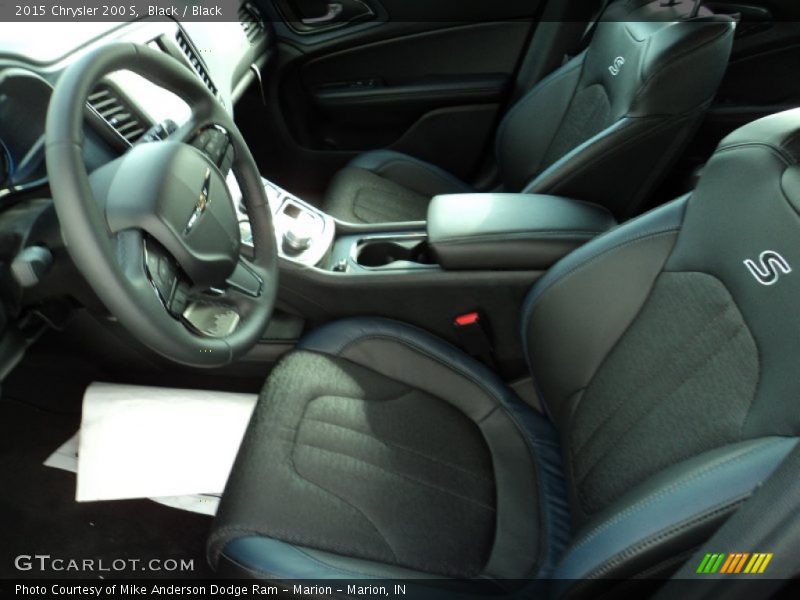Black / Black 2015 Chrysler 200 S