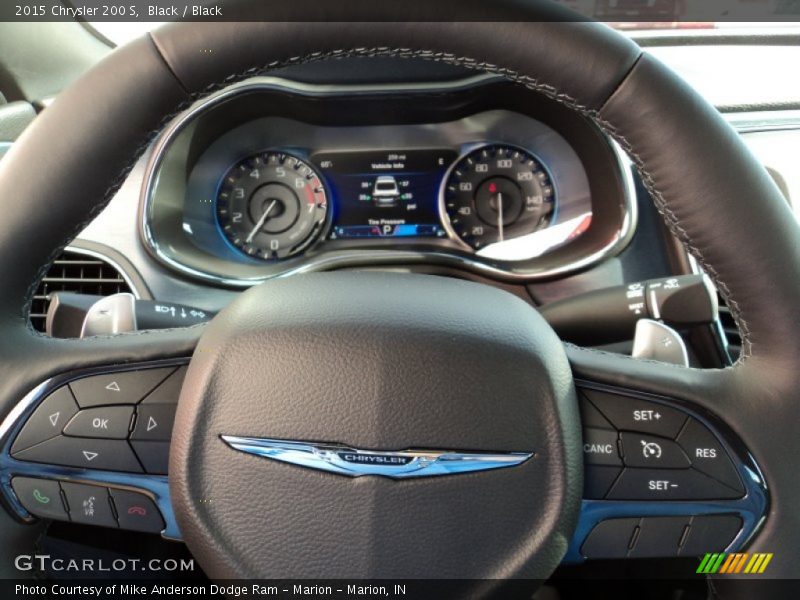 Black / Black 2015 Chrysler 200 S