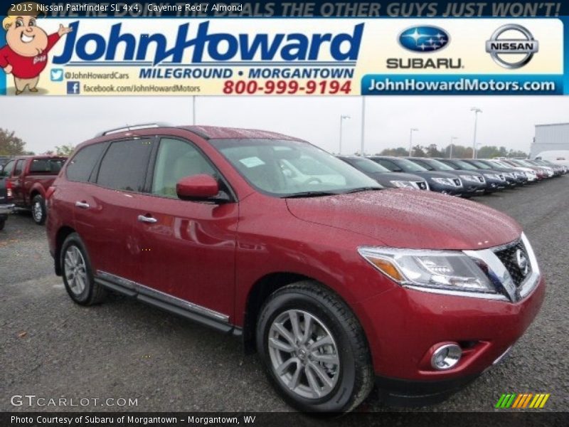 Cayenne Red / Almond 2015 Nissan Pathfinder SL 4x4