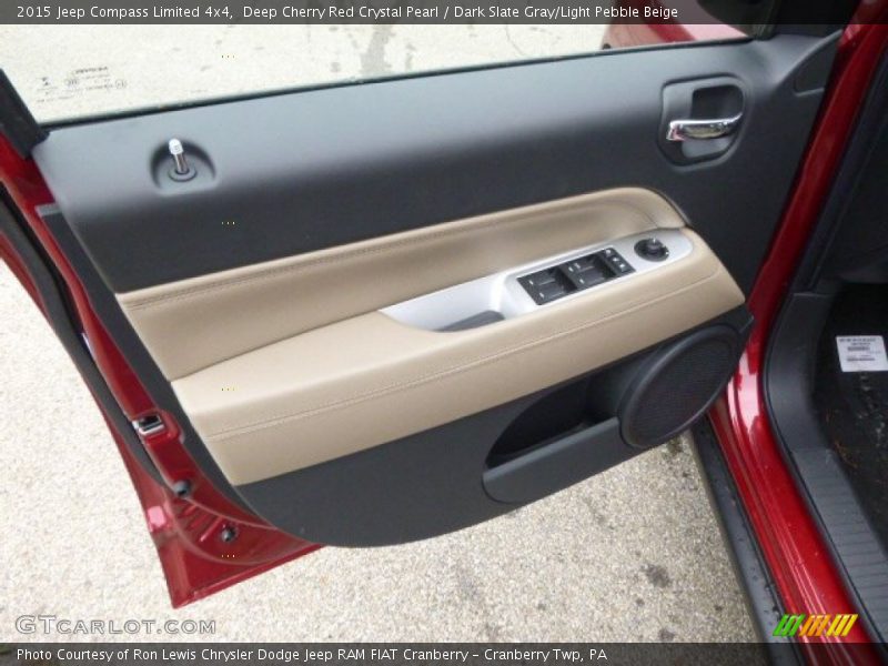 Deep Cherry Red Crystal Pearl / Dark Slate Gray/Light Pebble Beige 2015 Jeep Compass Limited 4x4