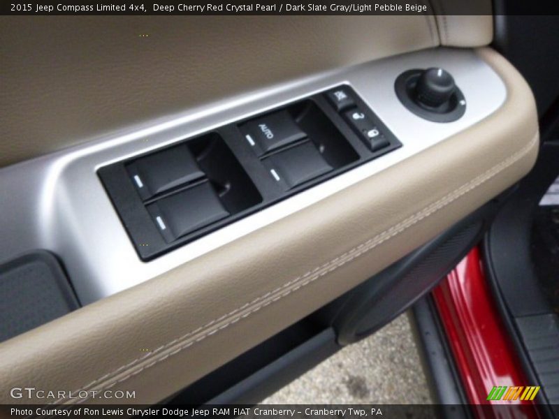 Deep Cherry Red Crystal Pearl / Dark Slate Gray/Light Pebble Beige 2015 Jeep Compass Limited 4x4
