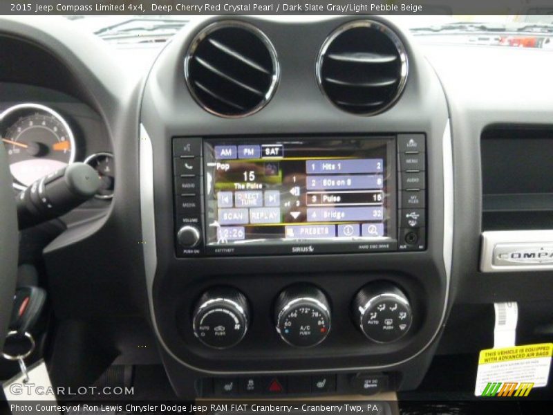 Deep Cherry Red Crystal Pearl / Dark Slate Gray/Light Pebble Beige 2015 Jeep Compass Limited 4x4