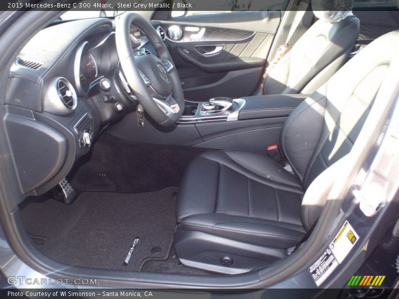 Steel Grey Metallic / Black 2015 Mercedes-Benz C 300 4Matic