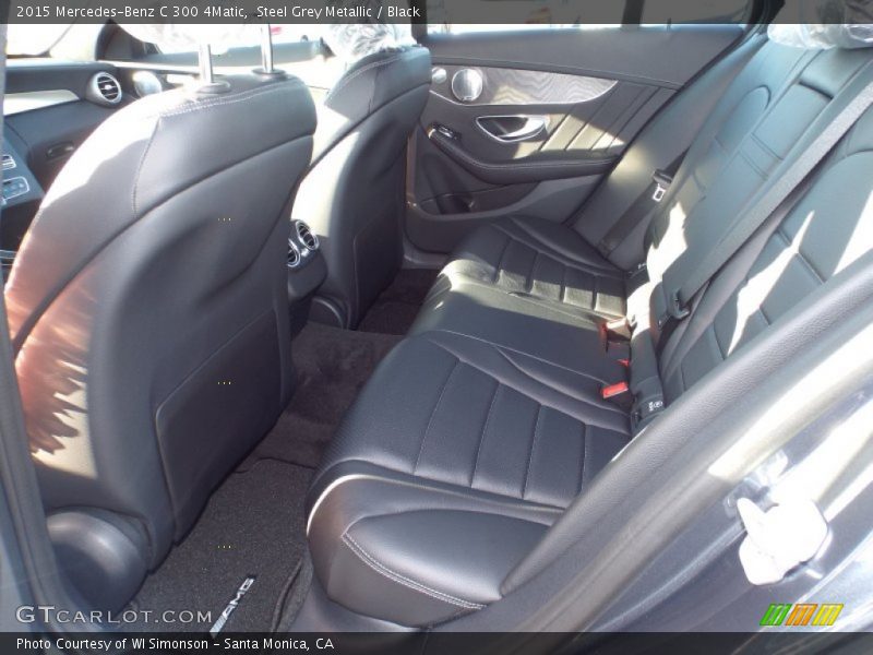 Steel Grey Metallic / Black 2015 Mercedes-Benz C 300 4Matic
