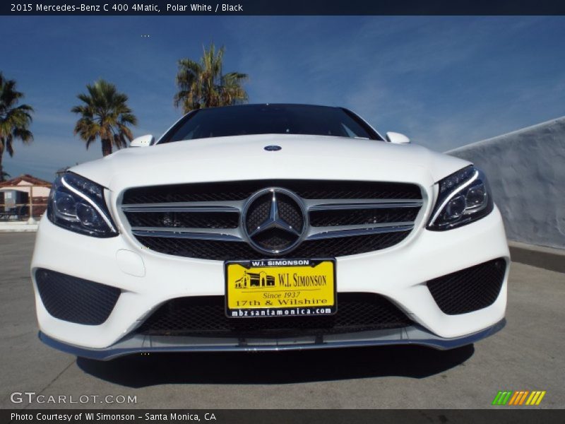 Polar White / Black 2015 Mercedes-Benz C 400 4Matic