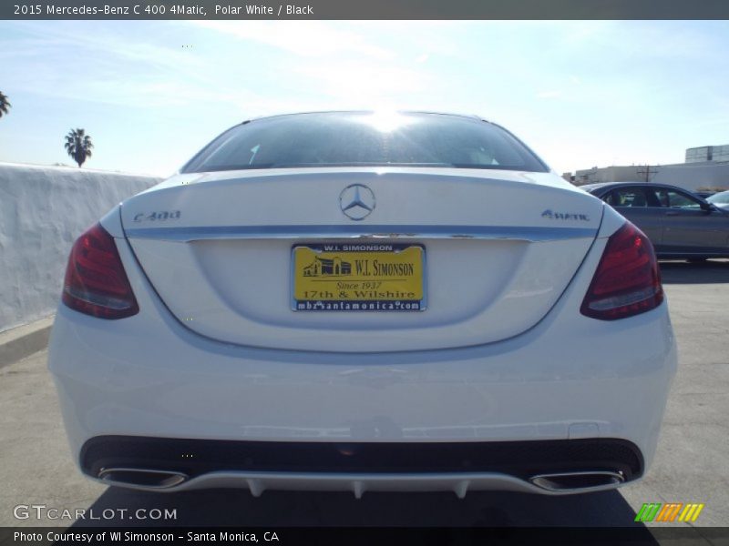 Polar White / Black 2015 Mercedes-Benz C 400 4Matic