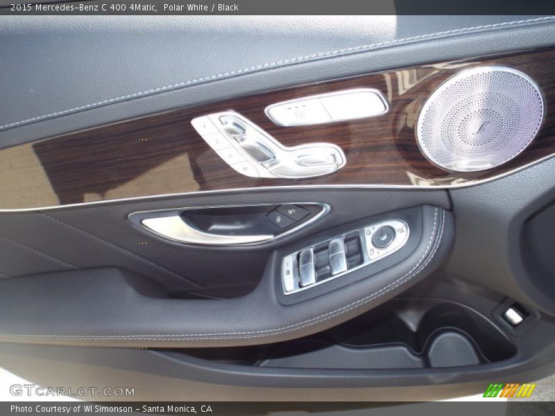 Polar White / Black 2015 Mercedes-Benz C 400 4Matic
