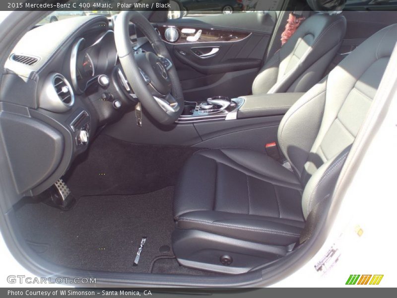 Polar White / Black 2015 Mercedes-Benz C 400 4Matic