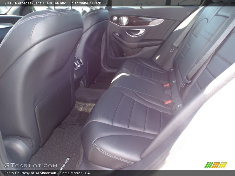 Polar White / Black 2015 Mercedes-Benz C 400 4Matic