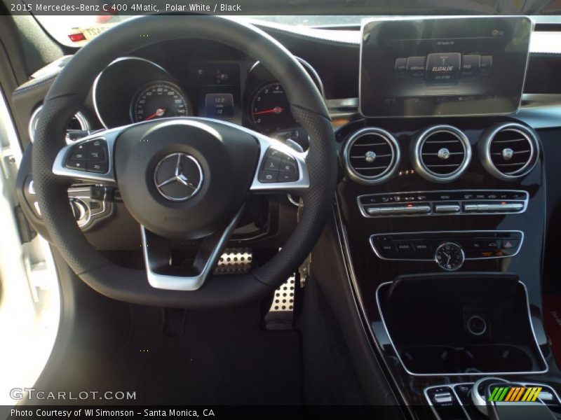 Polar White / Black 2015 Mercedes-Benz C 400 4Matic