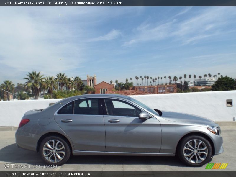 Paladium Silver Metallic / Black 2015 Mercedes-Benz C 300 4Matic