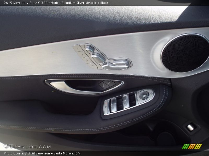 Paladium Silver Metallic / Black 2015 Mercedes-Benz C 300 4Matic