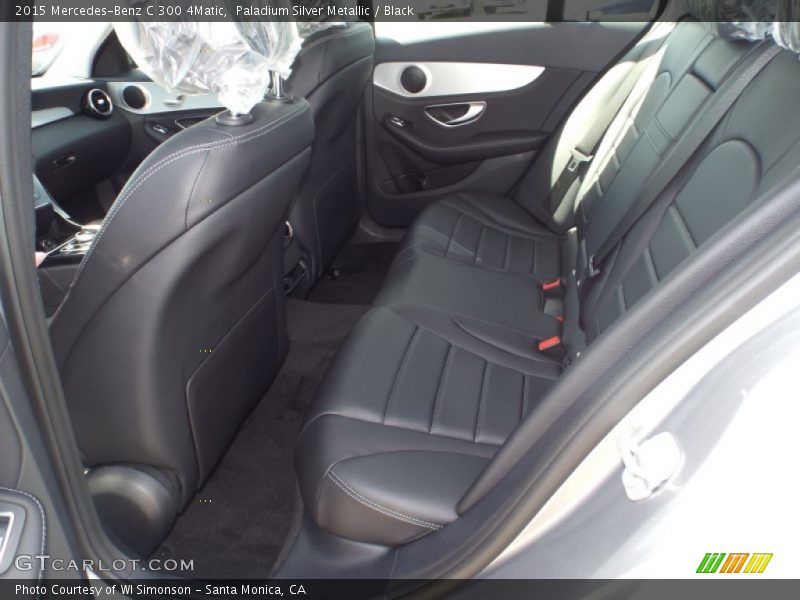Paladium Silver Metallic / Black 2015 Mercedes-Benz C 300 4Matic