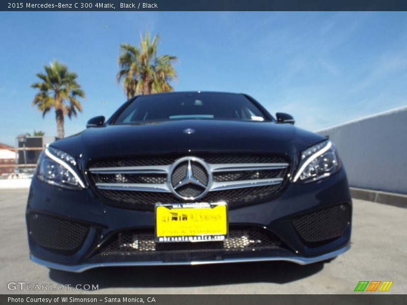 Black / Black 2015 Mercedes-Benz C 300 4Matic