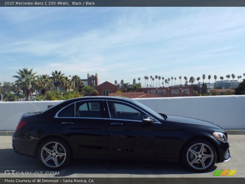 Black / Black 2015 Mercedes-Benz C 300 4Matic