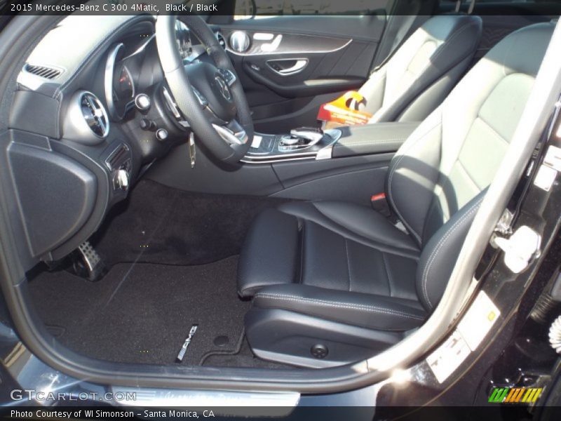 Black / Black 2015 Mercedes-Benz C 300 4Matic