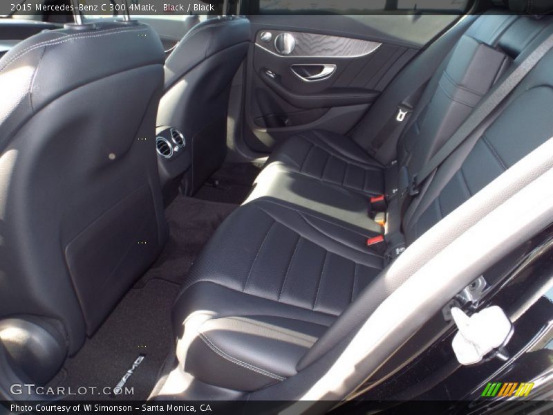 Black / Black 2015 Mercedes-Benz C 300 4Matic