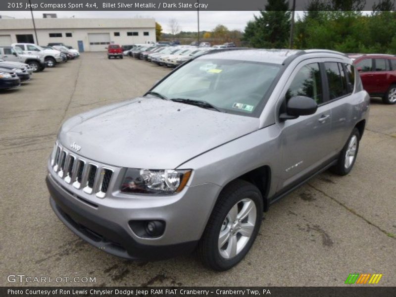 Billet Silver Metallic / Dark Slate Gray 2015 Jeep Compass Sport 4x4