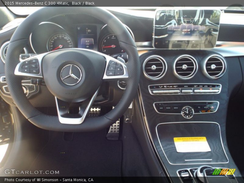Black / Black 2015 Mercedes-Benz C 300 4Matic