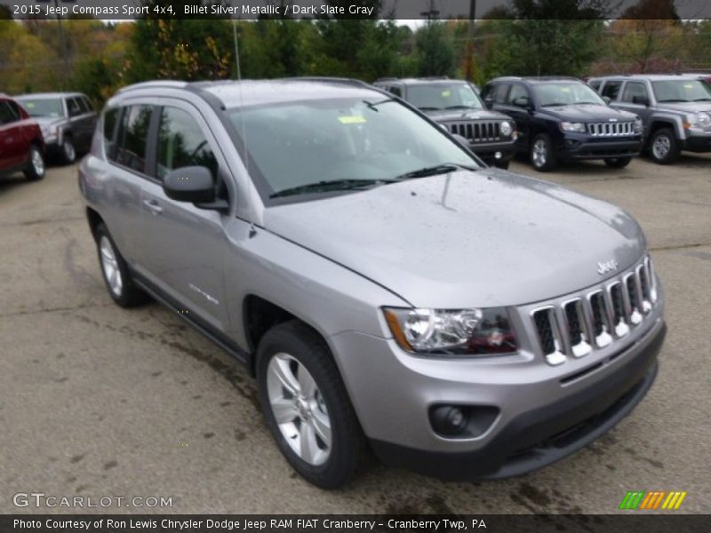 Billet Silver Metallic / Dark Slate Gray 2015 Jeep Compass Sport 4x4