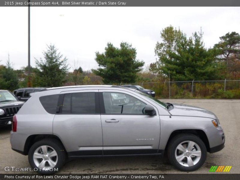 Billet Silver Metallic / Dark Slate Gray 2015 Jeep Compass Sport 4x4