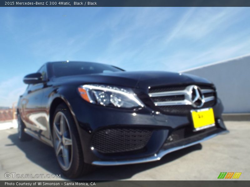 Black / Black 2015 Mercedes-Benz C 300 4Matic