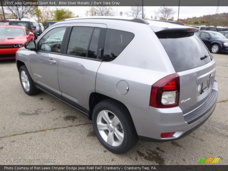 Billet Silver Metallic / Dark Slate Gray 2015 Jeep Compass Sport 4x4