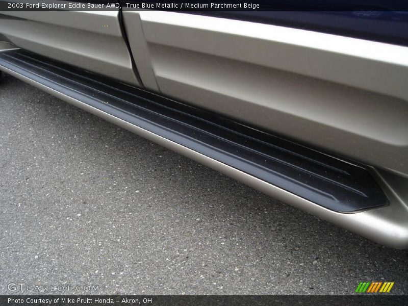 True Blue Metallic / Medium Parchment Beige 2003 Ford Explorer Eddie Bauer AWD