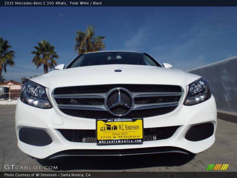 Polar White / Black 2015 Mercedes-Benz C 300 4Matic