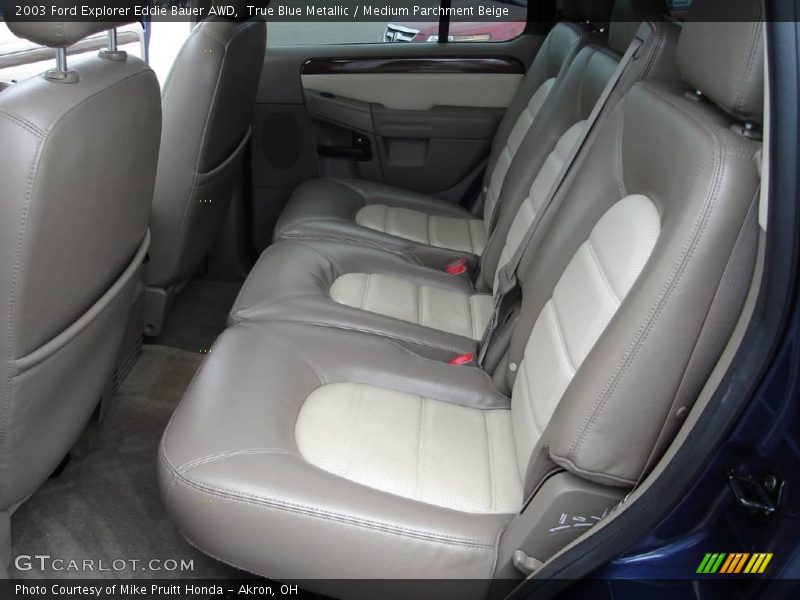 True Blue Metallic / Medium Parchment Beige 2003 Ford Explorer Eddie Bauer AWD