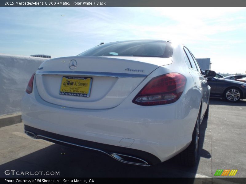 Polar White / Black 2015 Mercedes-Benz C 300 4Matic
