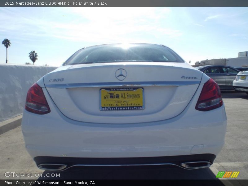 Polar White / Black 2015 Mercedes-Benz C 300 4Matic